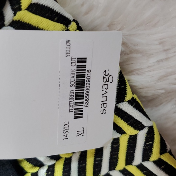 Sauvage Black and Yellow Swim Shorts Size XL NWT - Picture 7 of 9